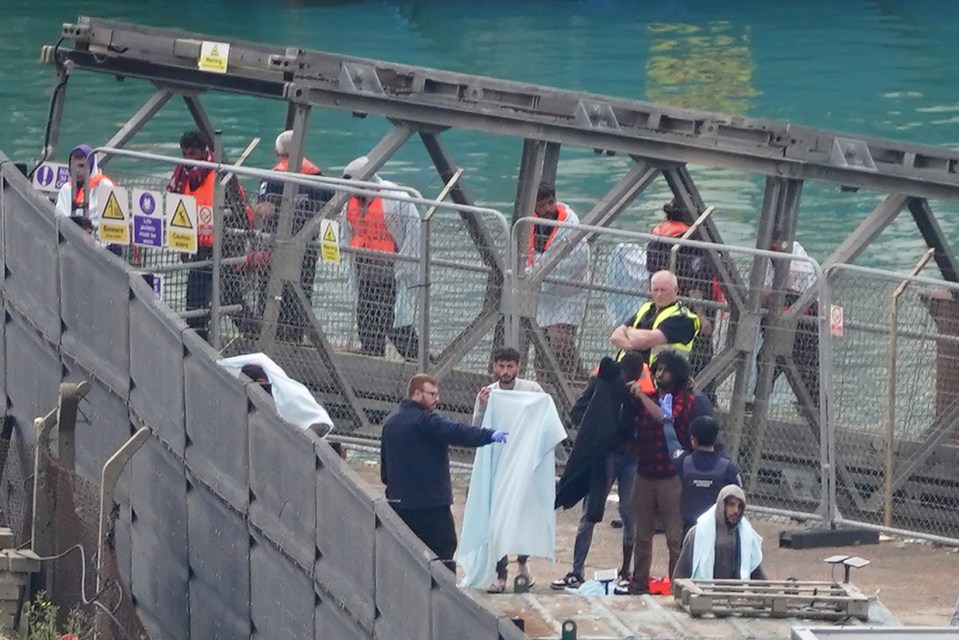 British Border Force boats have already brought some people ashore in Dover, Kent.