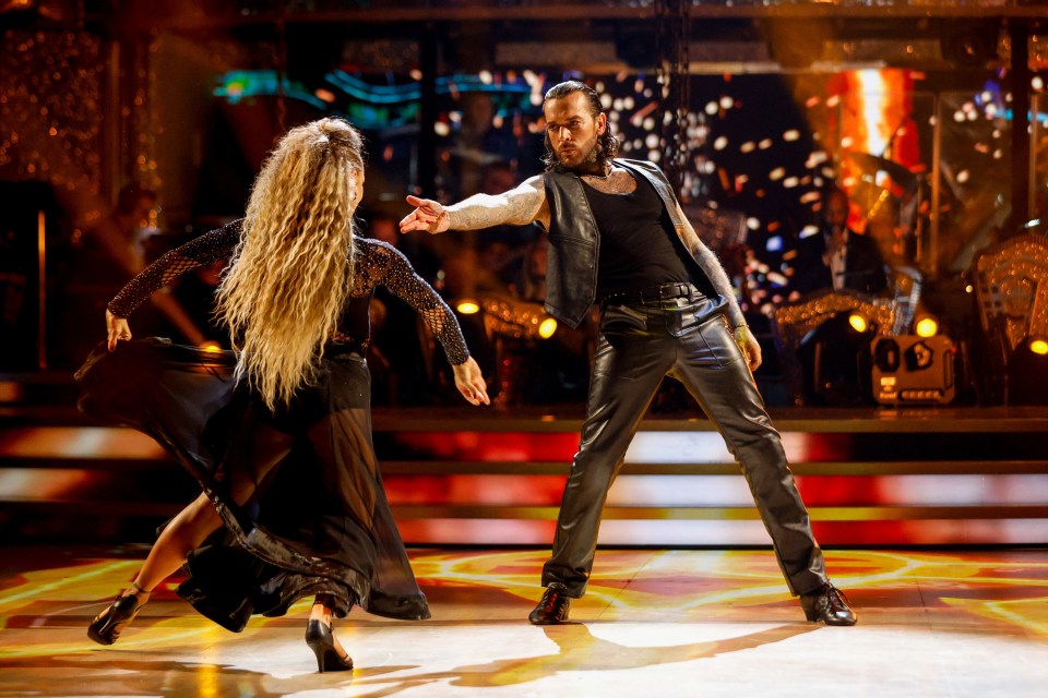 Pete Wicks on last Saturday's launch show dancing the paso doble