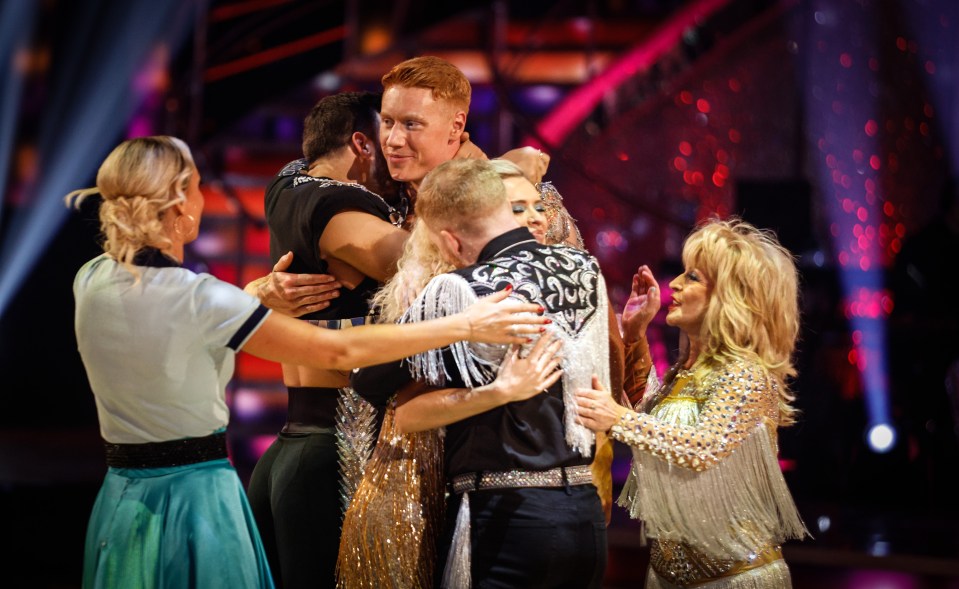 Tom said an emotional farewell to his fellow co-stars in Sunday's result show after facing Toyah Willcox and Neil Jones in the dance off