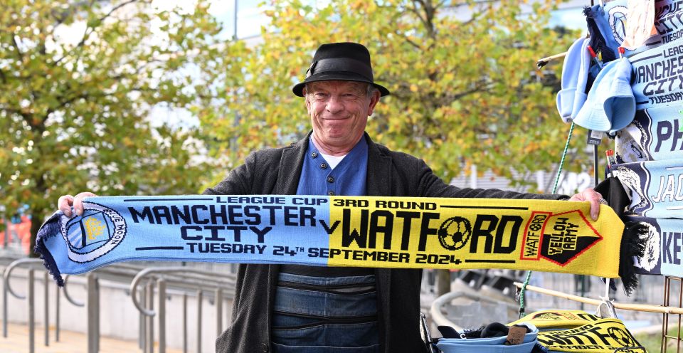 Half and half scarves seem to be everywhere now