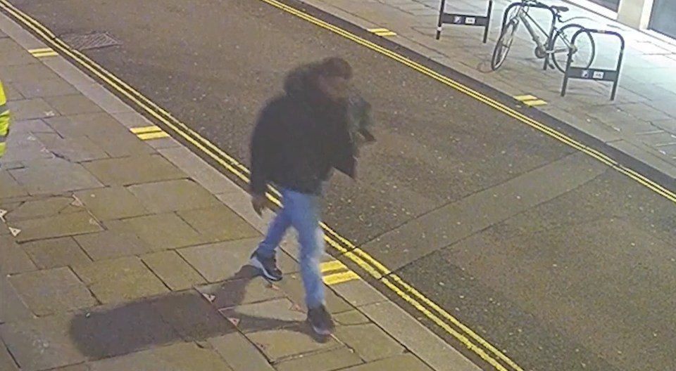 CCTV footage of the man