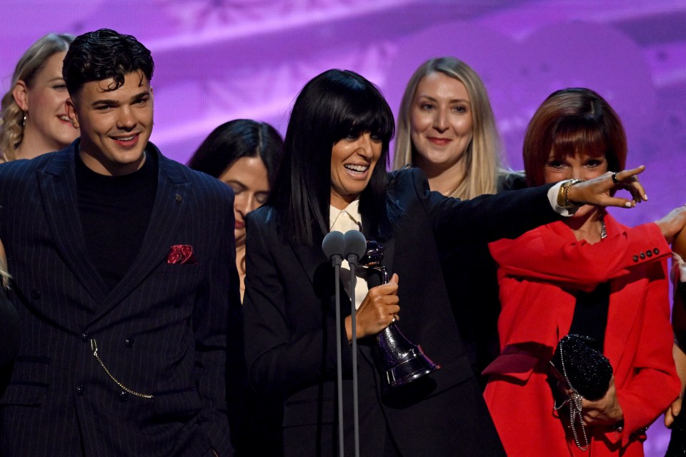 Claudia’s hit The Traitors was the Beeb’s biggest win, taking the Reality award after a storming second series