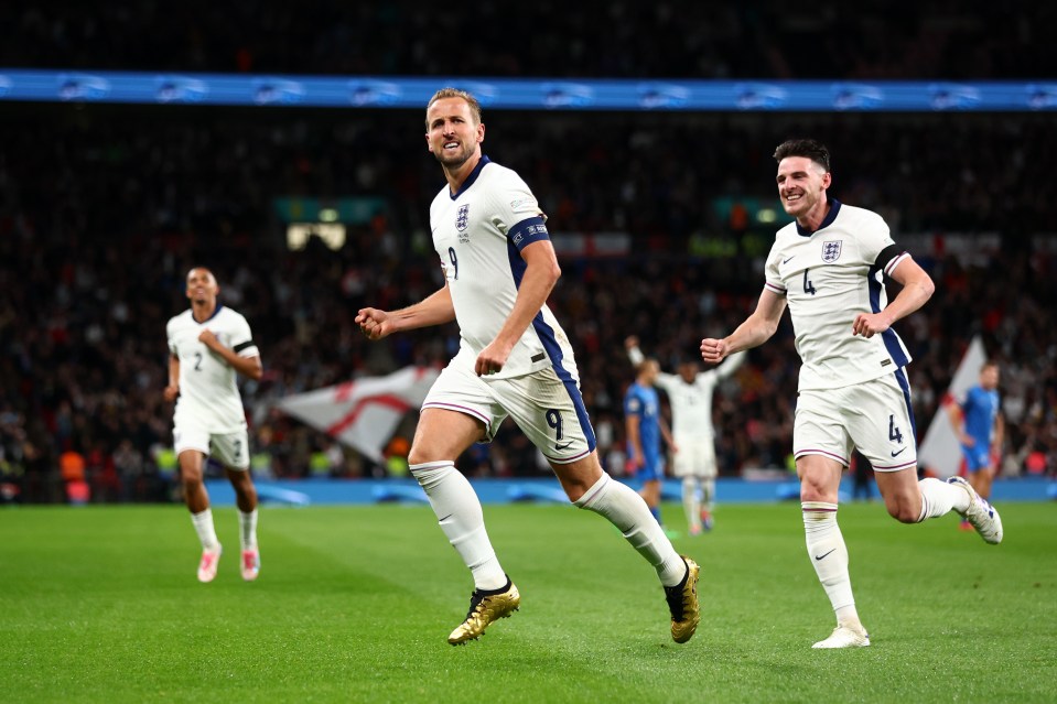 Harry Kane sunk Finland with a double in his 100th England game