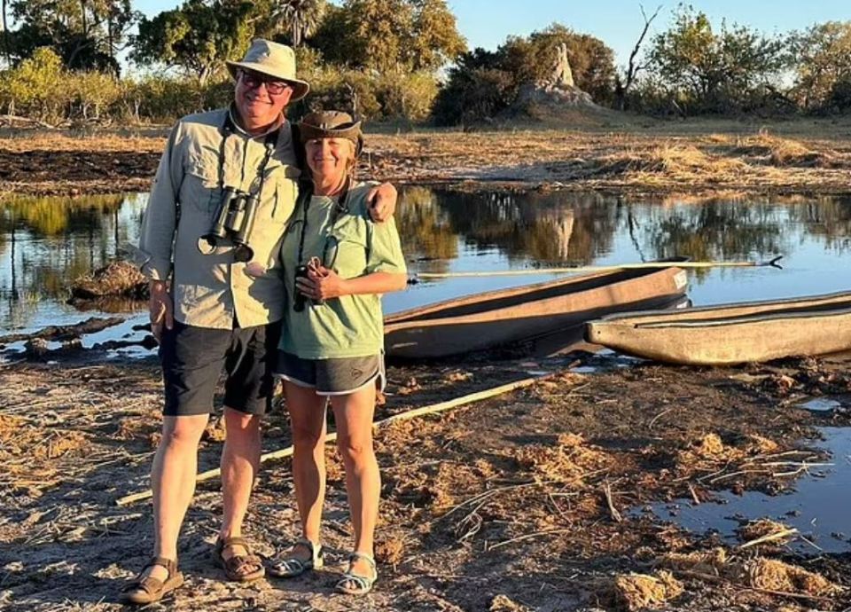 The experienced canoeist heard a crash and was tossed in the air when the hippo smashed into the boat