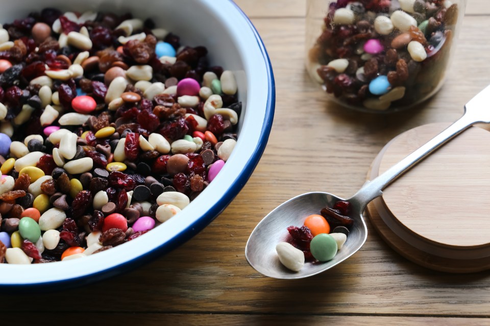 Instead, get your ‘fix’ with a trail mix containing some dark chocolate