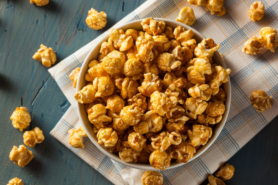 Popcorn is in fact a healthy snack because it’s high in fibre