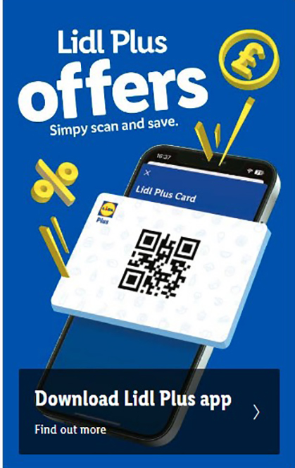 For more price drops download the Lidl Plus app