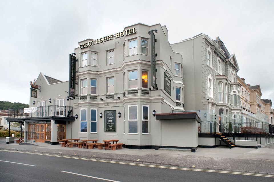 Some of the rooms at Cabot Court Hotel have sea views