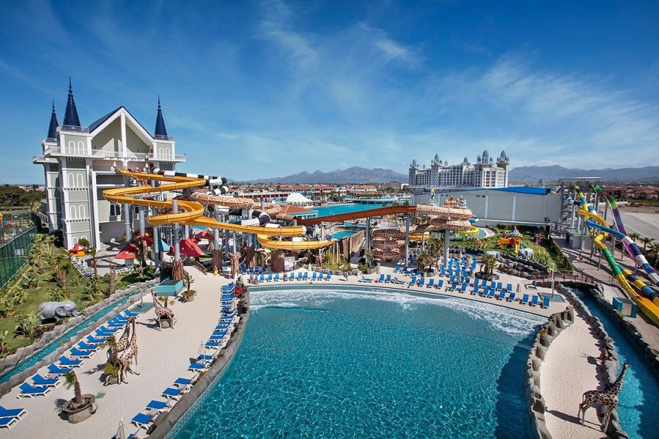 A massive waterpark hotel has been compared to the Maldives