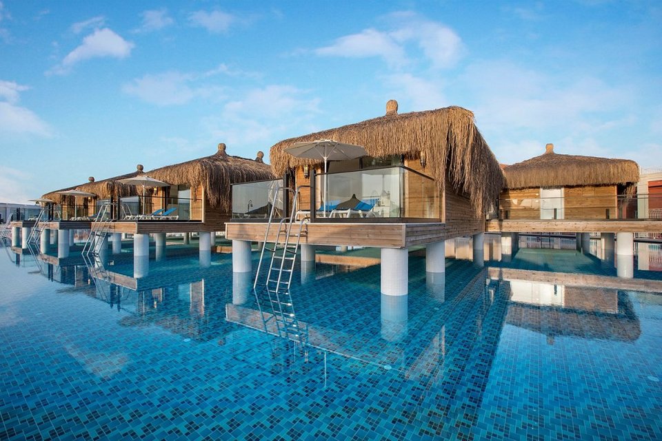 The villas have been compared to the Maldives