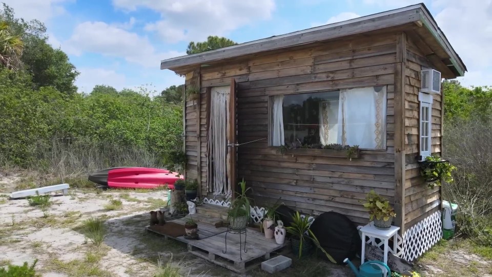 Jessica lives in an old tool shed