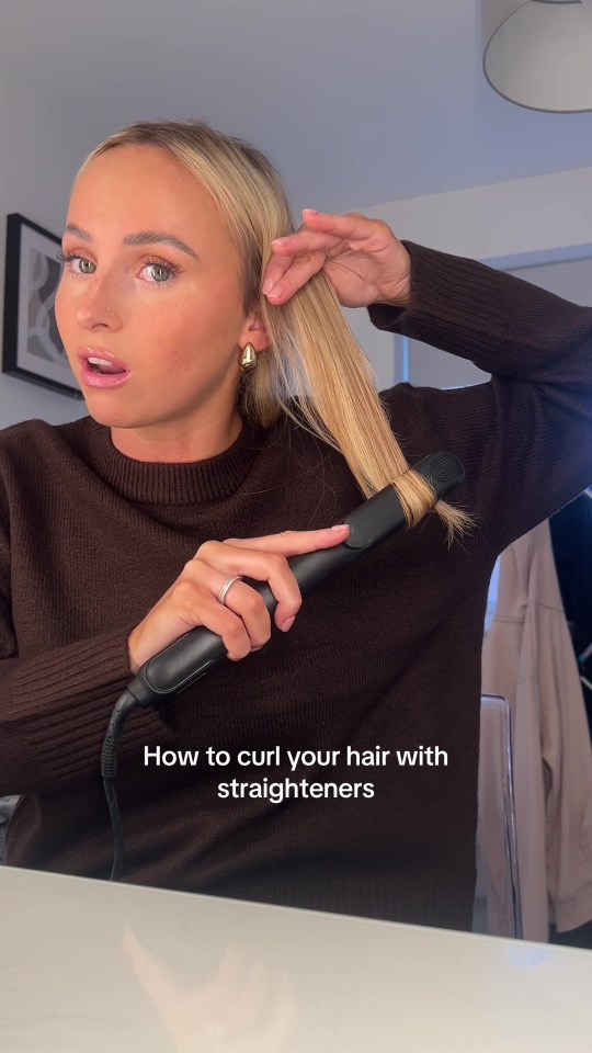 She was left with perfect bouncy curls in no time