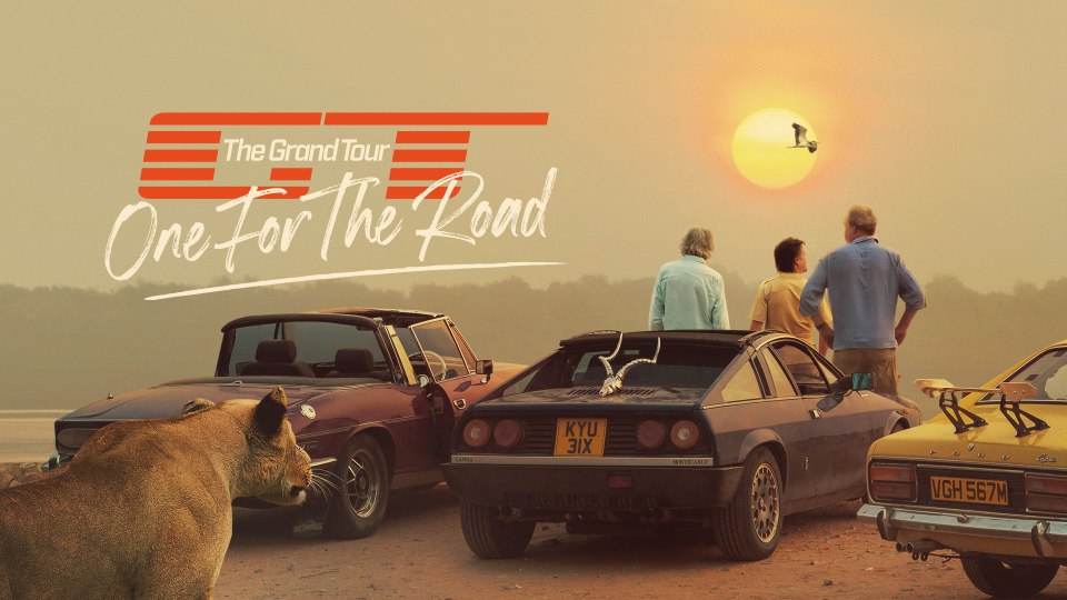 a poster for the grand tour one for the road