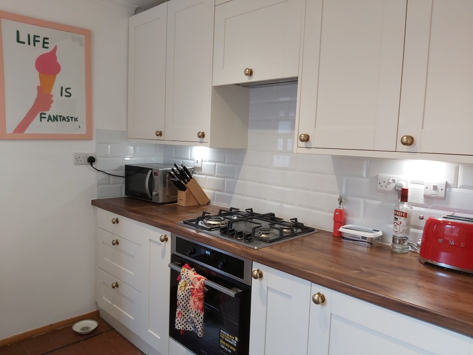 Erica Crompton used £7k of her student loan to refurbish her kitchen