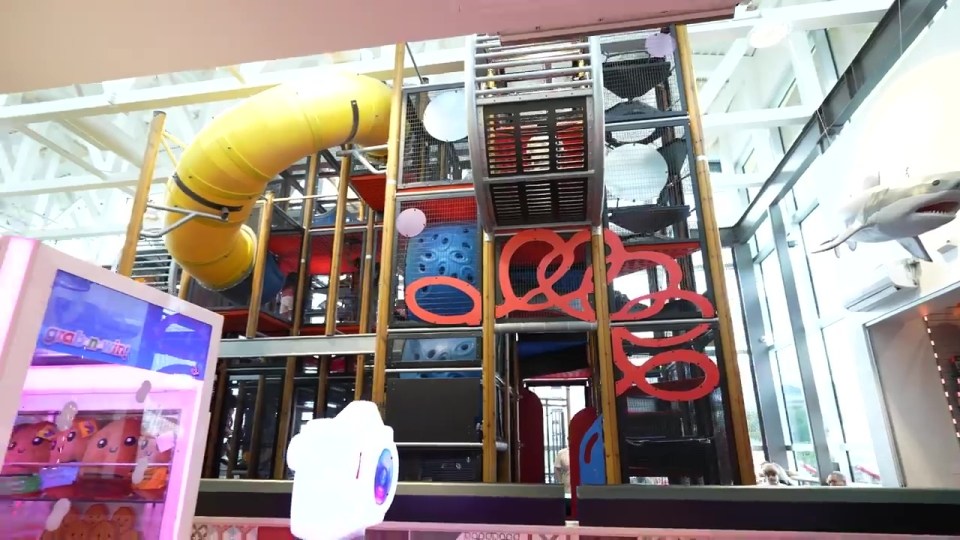 The giant store had a soft play area for little kids