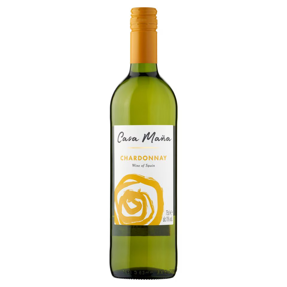 Casa Mana Chardonnay from Tesco is is surprisingly crisp and dry