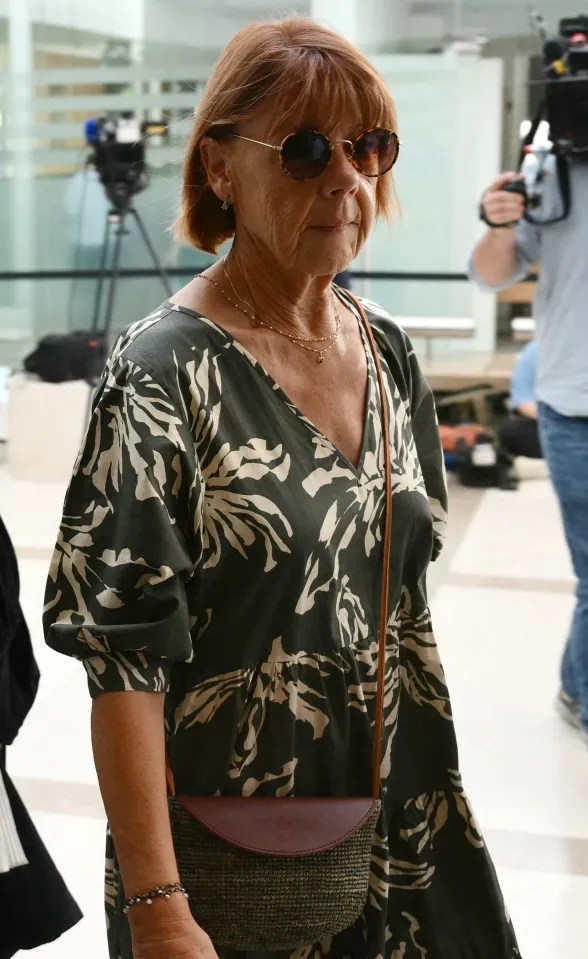 Alleged victim Gisele Pélicot arriving in court in France