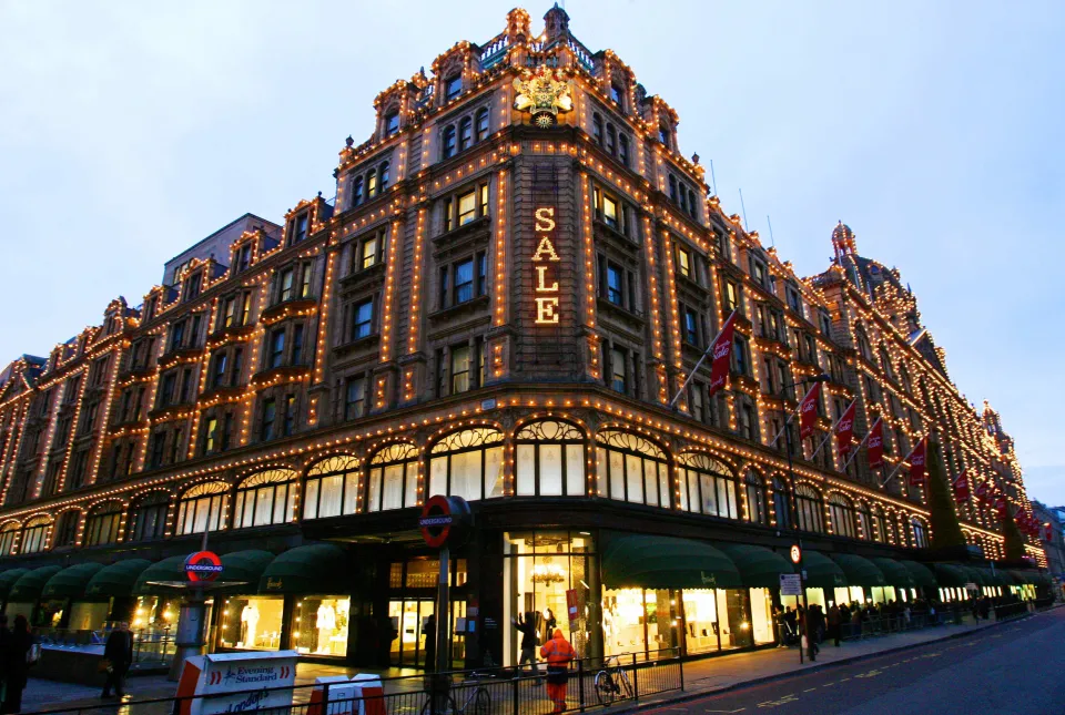 The Harrods department store in central London