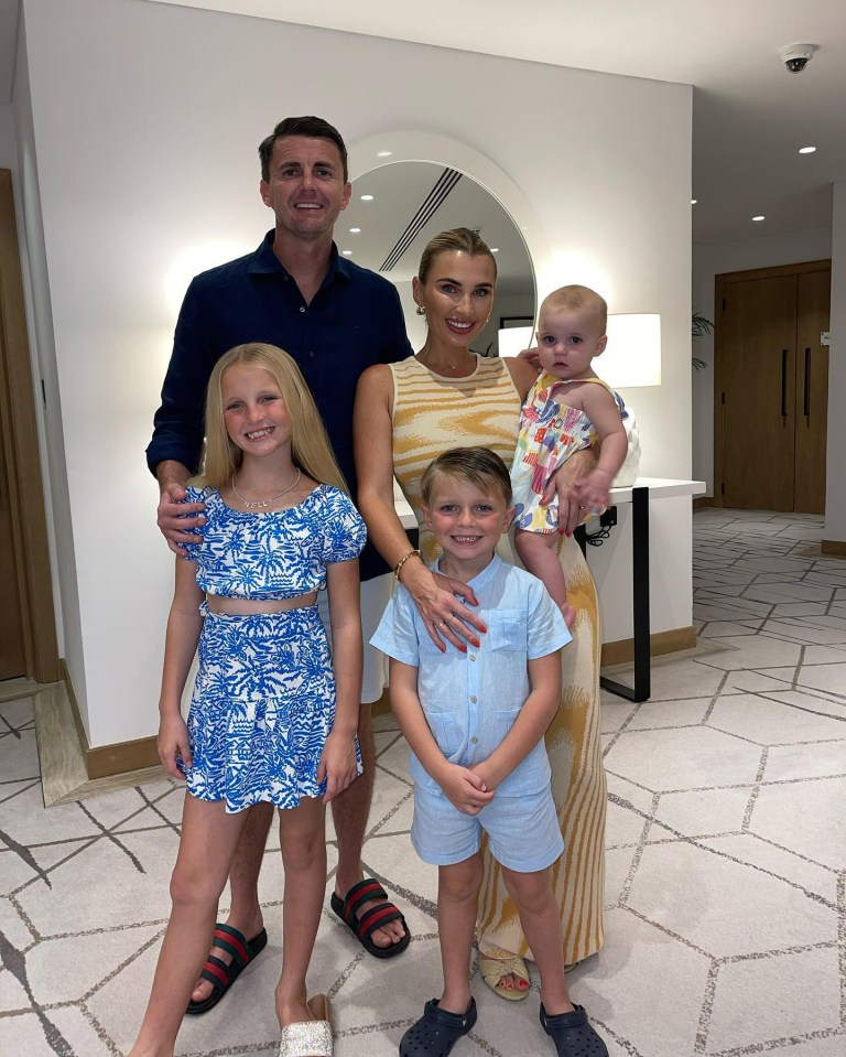 Billie and Greg have three children together - Nelly, 9, Arthur, 6 and Margot, one