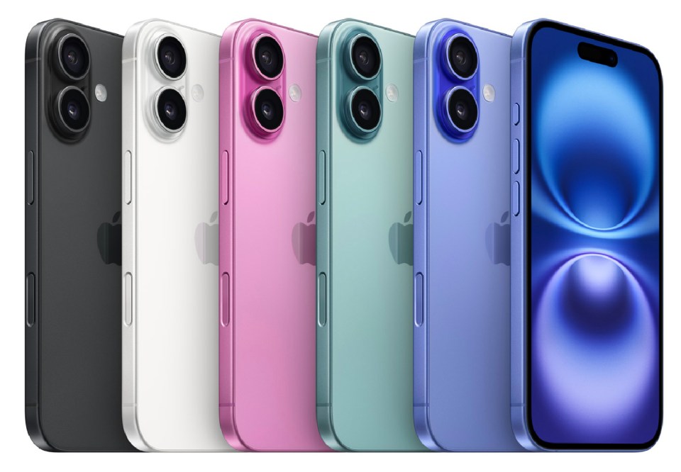 There are five colour options available on the new iPhone 16 and iPhone 16 Plus