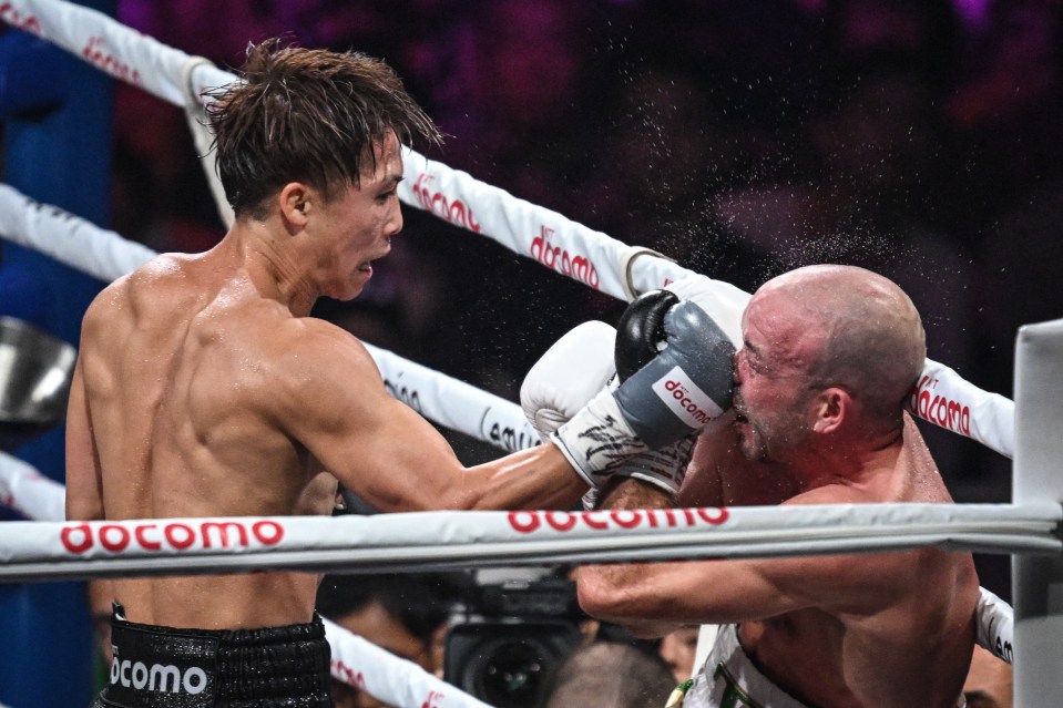 Naoya Inoue lands one on TJ Doheny on Tuesday