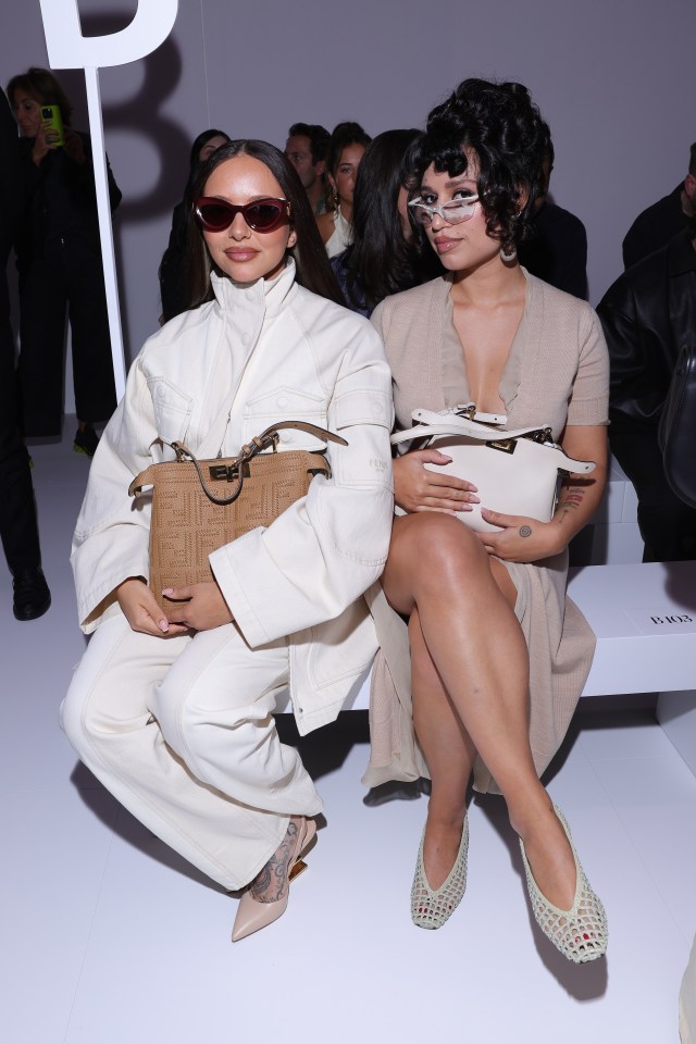 Jade Thirlwall and Raye were seen in the front row at the Fendi fashion show