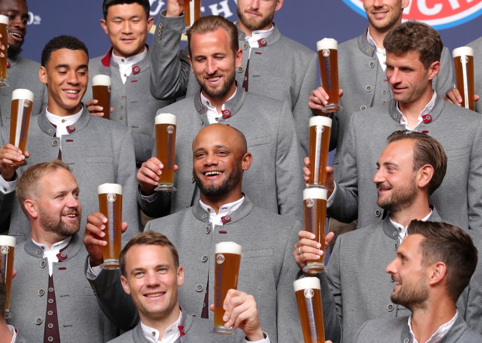 The Bayern squad will enjoy a pint - or two