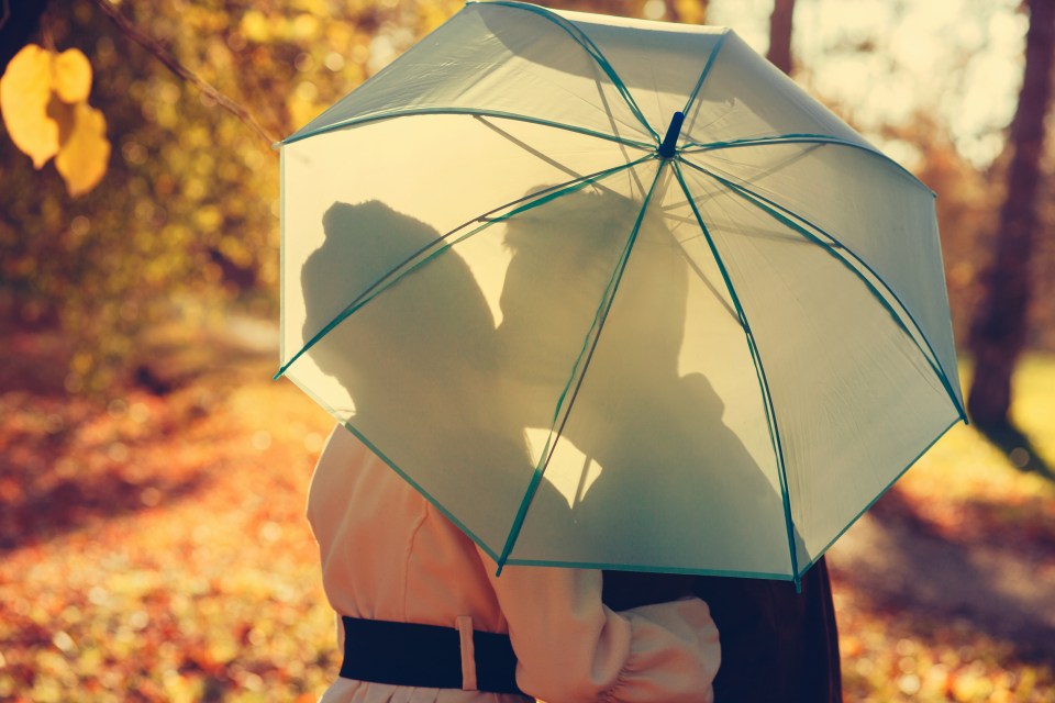 In Myanmar many new couples go to a nearby park with an umbrella that they use to kiss behind