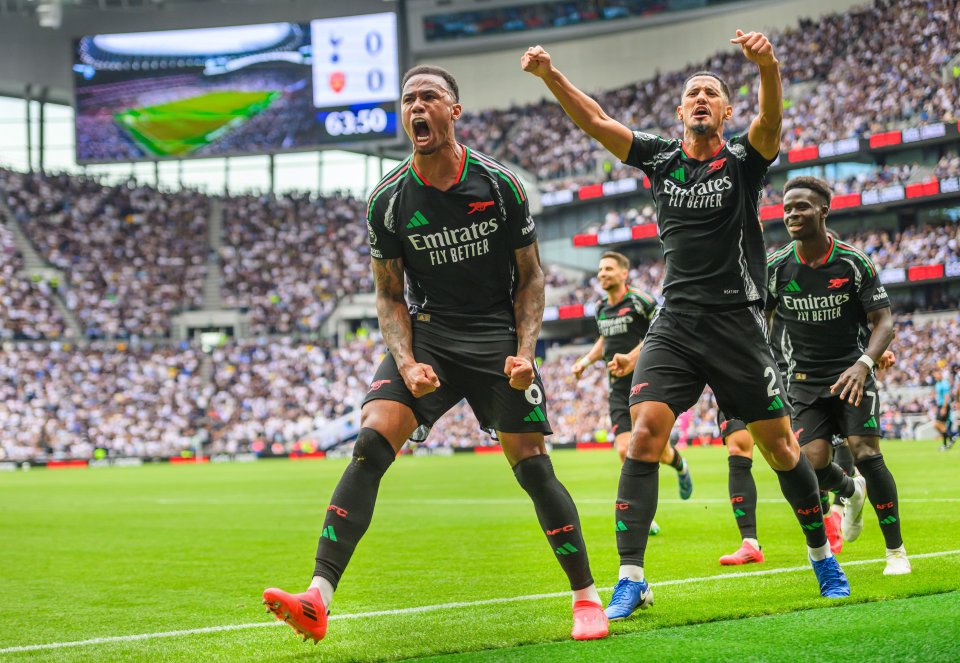 Gabriel netted the winner for Arsenal in the North London Derby