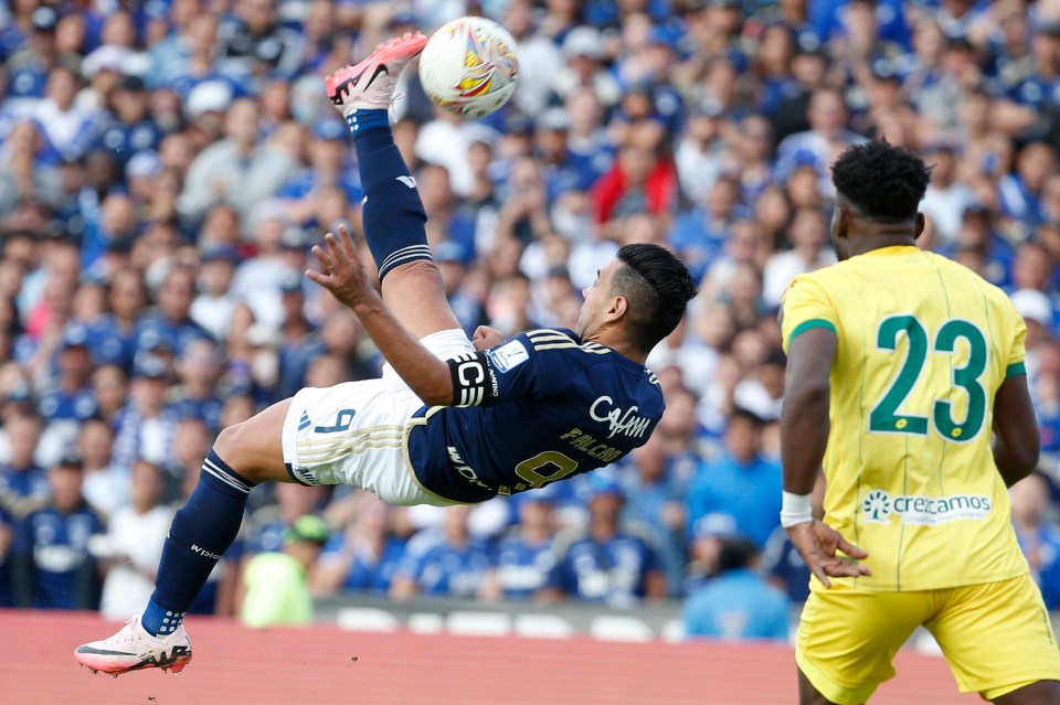 Now, at 38, Falcao stars for Colombian side Millonarios