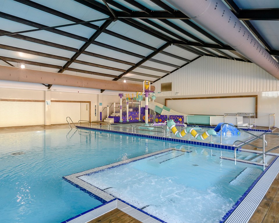 Ladram Bay has an indoor pool complete with slides