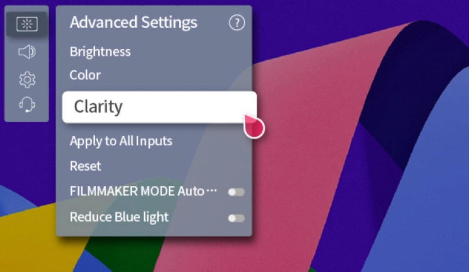 Look out for Filmmaker Mode in your TV settings