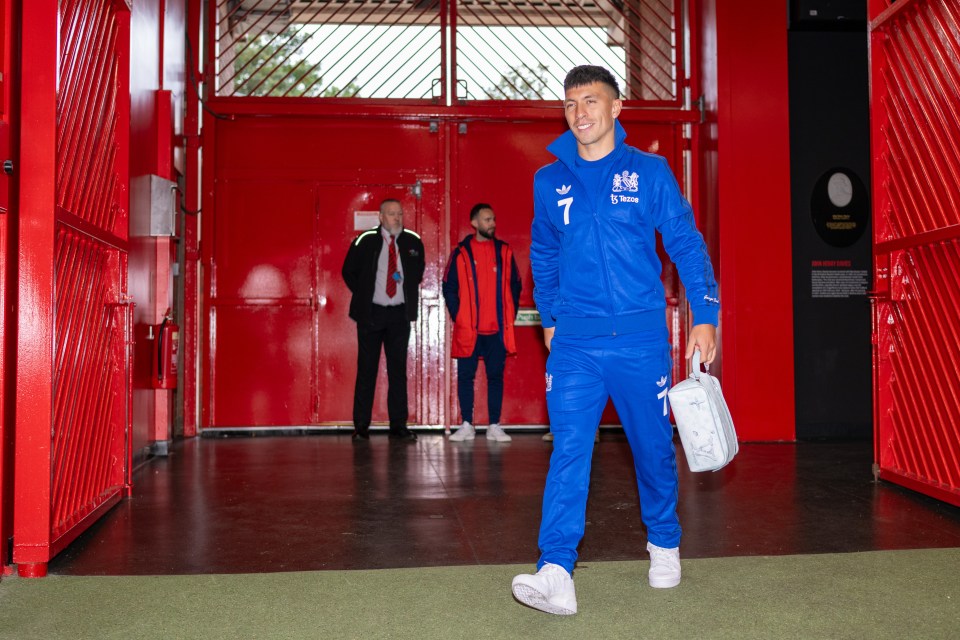 The all-blue tracksuit was part of an Adidas collection made in honour of the club icon