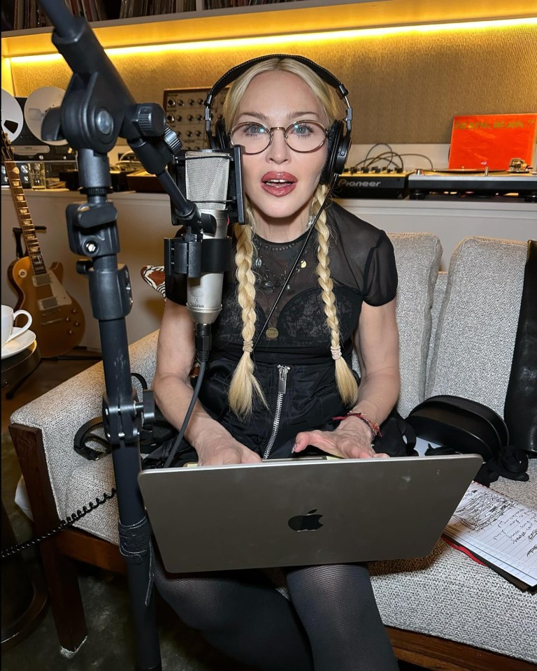 Madonna is back in the studio with the producer behind one of her biggest hits