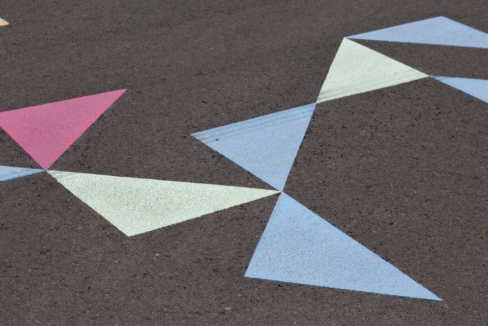 The new markings are made of shapes including triangles, circles and different designs