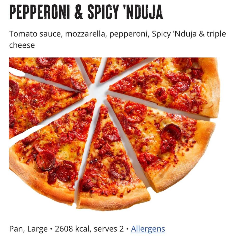 The Pepperoni & Spicy 'Nduja is perfect for those who enjoy spice