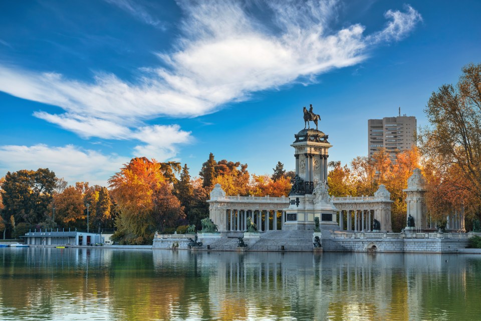 Madrid's El Retiro boasts thousands of trees and ornamental boating lake