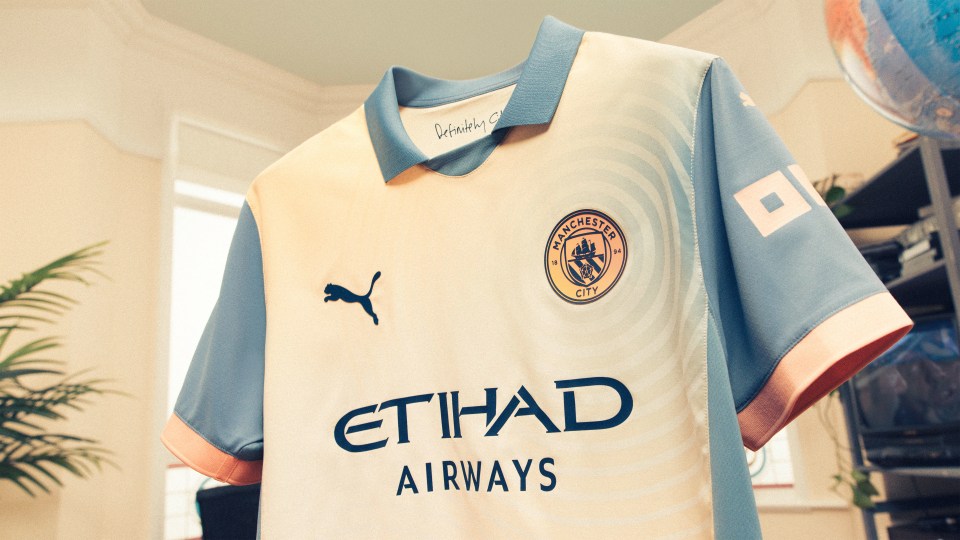 Manchester City have launched a special edition kit designed by Noel Gallagher