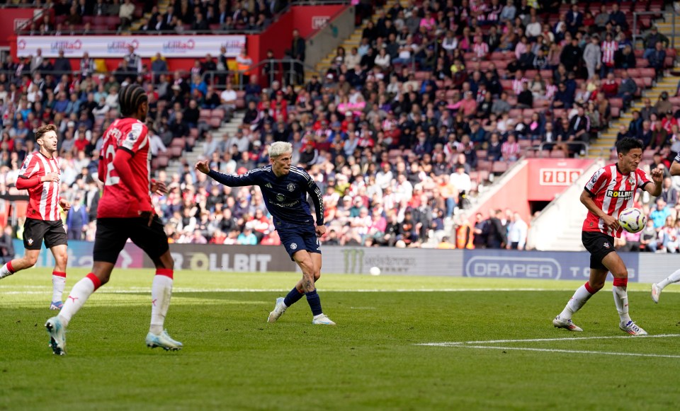 Alejandro Garnacho recovered from the horror tackle to secure a 3-0 win for United