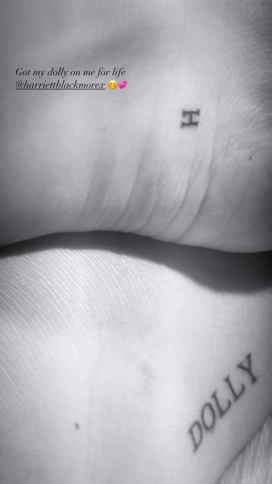 Matilda and Harriett have had matching tattoos on their trip