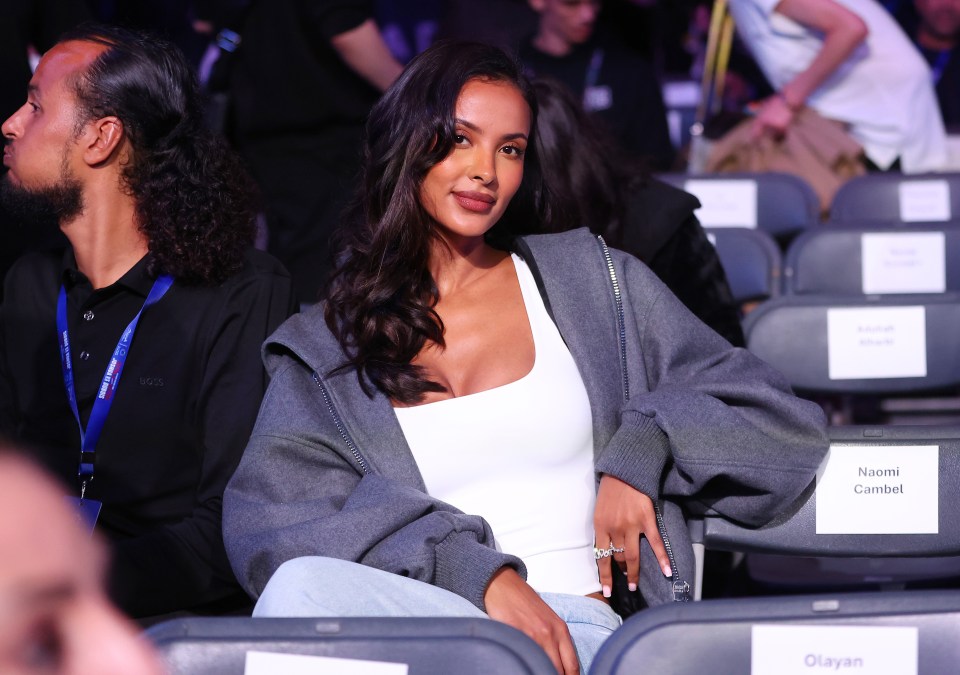 Maya Jama was also present in the 96,000-strong crowd at Wembley