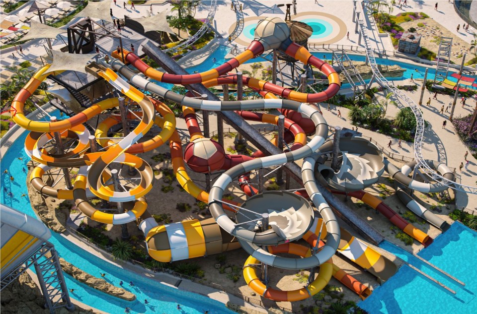 There are 53 different slides in total at the waterpark