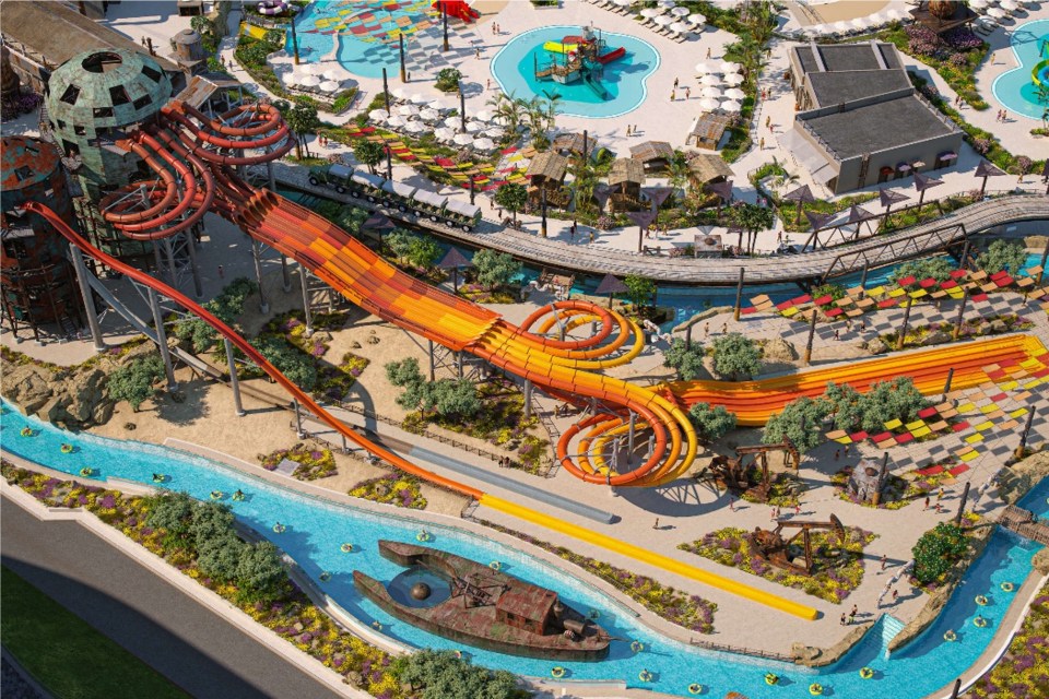 Meryal waterpark in Qatar is home to record-breaking slides