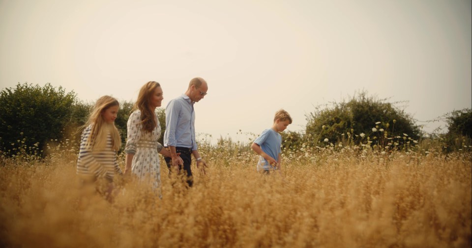 The Prince and Princess of Wales enjoy a day out with their children