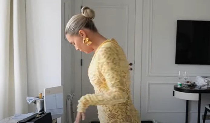 She opted for the look as she prepped for a wedding in Cannes