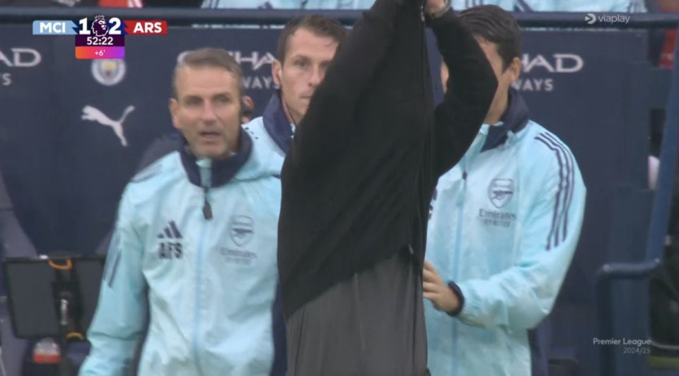 Trossard red card and Arteta reaction