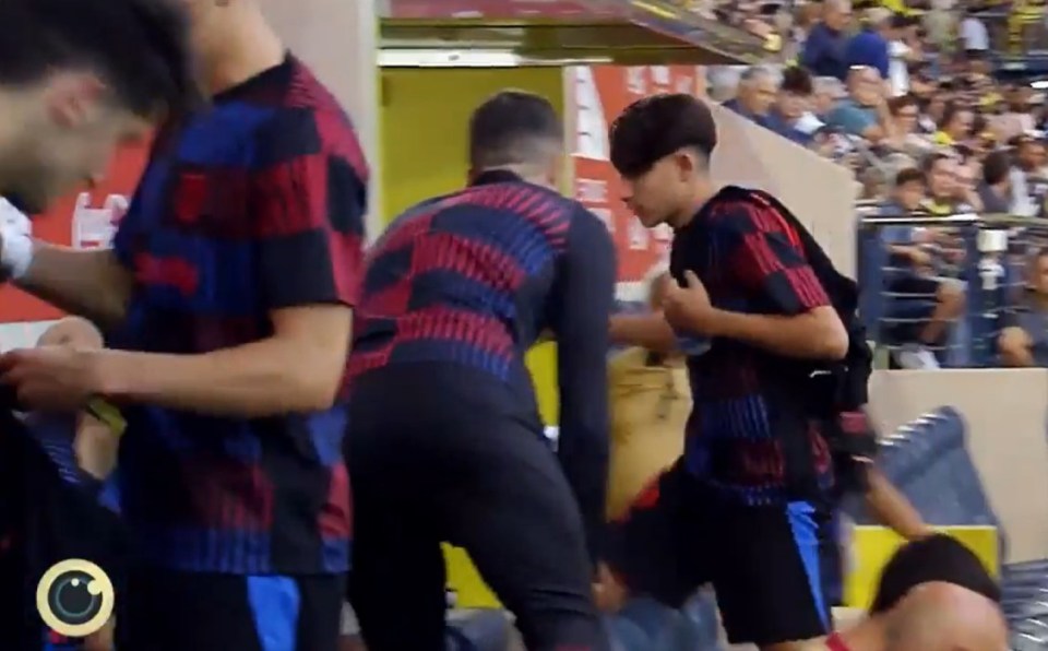 Barcelona boss Hansi Flick gives 16-year-old substitute serious death stare after cheeky act,