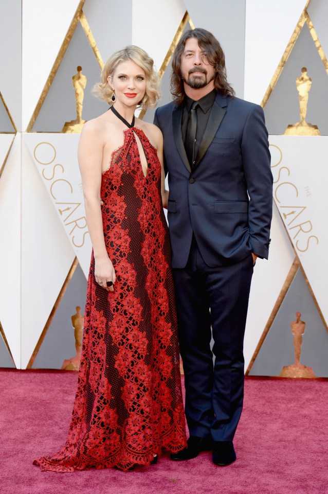 Love rat Dave Grohl with wife Jordyn Blum