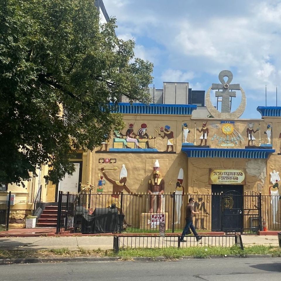 The golden building in New York City is the home to a UFO-believing cult