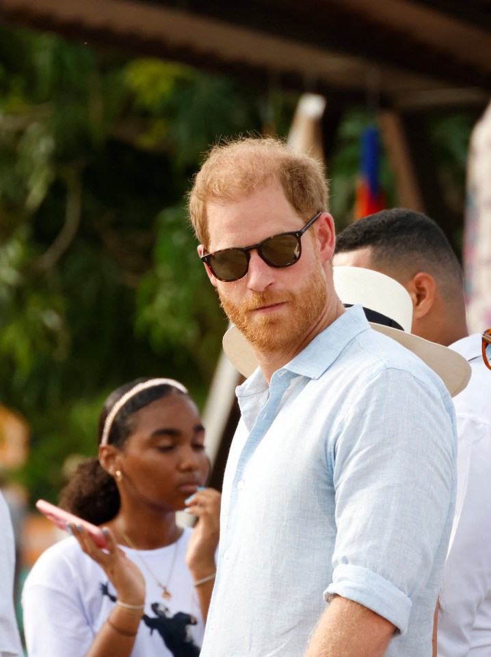 Prince Harry in San Basilio de Palenque, Colombia in August